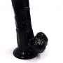 Taixiangshe 10.23" Long PVC Hands-Free Realistic Silicone Massager Adult Toys (Color: Black)