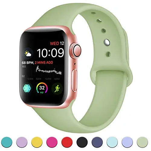 DaQin Band Compatible with Apple Watch 38mm 40mm 42mm 44mm for Women and Men, Sport Replacement Wristbands for iWatch Series 5 Series 4 Series 3/2/1, S/M, M/L