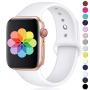 Laffav Compatible with Apple Watch Band 42MM/38MM/40MM/44MM, High-Performance Silicone Sport Replacement Band Compatible with Apple Watch Series5/4/3/2/1