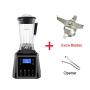 Automatic Digital Touchscreen 3Hp 2L Professional Blender Mixer Juicer High Power Food Processor Green Fruit Smoothies,Black Blades Tool,Au Plug