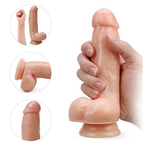 STOYOU 6 Inch Realistic-?ìld`? Silicone Relaxation Massager Toys for Women