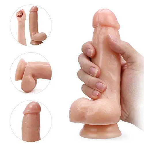 STOYOU 6 Inch Realistic-?ìld`? Silicone Relaxation Massager Toys for Women