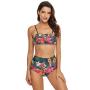 SCOCICI Bikini Swimsuit Swimwear Ethnic Abstract Geometric Forms Tribal Aztec E