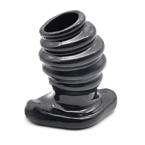 QVDTA Tops Shirt Full Access Tunnel Būtt Plug Amàl Trainer Silicone Enema Hollow Play Būttplug Adult Sexcs-Toys for Men,Black Amàl Plug