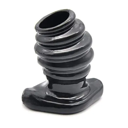 QVDTA Tops Shirt Full Access Tunnel Būtt Plug Amàl Trainer Silicone Enema Hollow Play Būttplug Adult Sexcs-Toys for Men,Black Amàl Plug