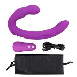 LSANNUY Relax Massage Wand Vibrating Silicone Strapless Strap-On for Women Couple Lesbian Silicone Pleasure Toy