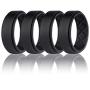 Egnaro Silicone Wedding Ring for Men, Breathable Mens Rubber Wedding Bands, Size 8 9 10 11 12 13, for Crossfit Workout