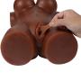 Xise Realistic 3D Love Doll Sex Toys for Men Male Masturbator with Vagina and Anal Discreet Package,13 Pound (Brown)