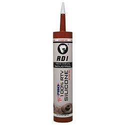 Red Devil 08090I RD PRO 100% Heat Resistant RTV Silicone Sealant, 10.3 oz., Red