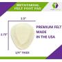Metatarsal Felt Foot Pad Skived Cut (1/4'' Thick) - 6 Pairs (12 Pieces)