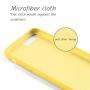 Yajuhoy iPhone 8 Plus Case / iPhone 7 Plus Case, Liquid Silicone Gel Rubber Case Soft Microfiber Cloth Lining Cushion Compatible with Apple iPhone 8 Plus (2017) / iPhone 7 Plus (2016) - Yellow