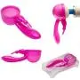 Bundle 5 Silicone Wand Pals Wand Massager Attachments G Tri Spot and Rabbit Plus Thrill Tips (5 Pc - Pink)