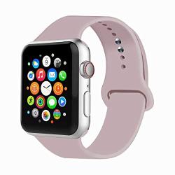 IYOU Sport Band Compatible with Watch Band 38MM 42MM 40MM 44MM, Soft Silicone Replacement Sport Strap Compatible with 2019 Watch Series 5 2018 Watch Series 4/3/2/1