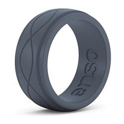 Enso Rings Mens Infinity Silicone Ring | Lifetime Quality Guarantee | an Ultra Comfortable, Breathable, and Safe Silicone Ring