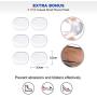 3 Pairs Ball of Foot Cushions Adhere to Shoes, Metatarsal Pads with Water Drop Shape 4D Design, Professional Reusable Soft Insole, One Size Fits Shoe Inserts, by Mildsun