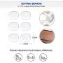 3 Pairs Ball of Foot Cushions Adhere to Shoes, Metatarsal Pads with Water Drop Shape 4D Design, Professional Reusable Soft Insole, One Size Fits Shoe Inserts, by Mildsun