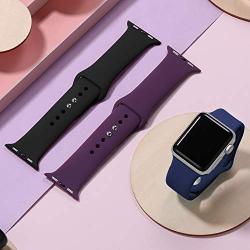 DaQin Band Compatible with Apple Watch 38mm 40mm 42mm 44mm for Women and Men, Sport Replacement Wristbands for iWatch Series 5 Series 4 Series 3/2/1, S/M, M/L