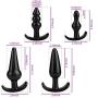 OXDIAN 4Pcs - Set Silicone Beads Massager Relax Backdoor Toys