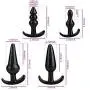 OXDIAN 4Pcs - Set Silicone Beads Massager Relax Backdoor Toys