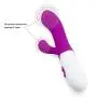 SUPEREX Rabbit Silicone G-Spot Vibrator with Private Bag - 30 Speed Dual Motors Vagina Clitoris Stimulator - Sex Adult Wand Massager Toy for Woman (Purple)