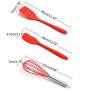 Jiyaru 5 pcs Silicone Cooking Kitchenware Kitchen Utensils Heat Resistant Baking Set