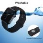 EXCHAR Sport Band Compatible with Apple Watch Band 40mm 38mm 44mm 42mm, Soft Silicone Strap, Replacement Wristband for iWatch Band Series 5 4, Series 3, 2, 1