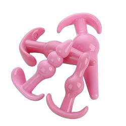 Silicone Soft Toys 4 Sizes Set for Men and Women Erotic Stimulation - Pink Edition