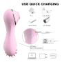 Pussey Licker Toy for Women Six Toy with Tongue and Suction Oral Licking Toy Hands Free Silicone Pleasure Toy Couple Waterproof Vibràntor Bùllet for Women Couple Stimulàtor