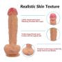 HYLHYL3-F Fállo Realistico Safe Silicone Wand Adult Toys with Strong Suction Cup Flesh Color PVC Material (9.25 Inch/23.5cm)