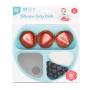 Bumkins Silicone Grip Dish, Suction Plate, Divided Plate, Baby Toddler Plate, BPA Free, Microwave Dishwasher Safe ? Gray