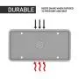 Rightcar Solutions Flawless Silicone License Plate Frame - Rust-Proof. Rattle-Proof. Weather-Proof. - Grey