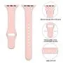 Zekapu Sport Band Compatible for Apple Watch 38mm 42mm 40mm 44mm, Soft Silicone Narrow Slim Sport Replacement Wristband for iWatch Series 5, Series 4, Series 3, Series 2, Series 1 Women