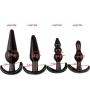 Silicone Plug Set Toy Training Kit Suction Beads for Comfortable Long-Term Wear 4 Small Plugs