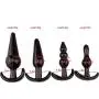 Silicone Plug Set Toy Training Kit Suction Beads for Comfortable Long-Term Wear 4 Small Plugs