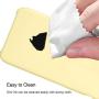 iPhone X Silicone Case, XSHNUO Liquid Silicone Gel Rubber Ultra Thin Case with Soft Microfiber Cloth Lining Cushion for Apple iPhone X (2017) 5.8 inch (Mellow Yellow)