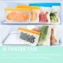 Reusable Storage Bags, LUYATA 12 Pack Freezer Bags(4 Reusable SnacK Bags, 4 Ziplock Gallon Freezer Bags,4 Reusable Sandwich Bags) Extra Thick Leakproof Lunch Bags FDA Grade Food Storage Bags