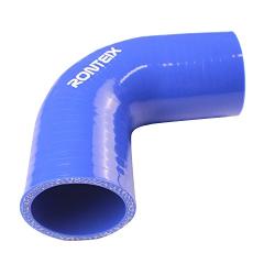 Ronteix Universal 4-Ply High Performance ID 2 Inch 90 Degree Elbow Coupler Silicone Hose (2(51MM), BLUE)