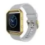 Simpeak for Fitbit Blaze Bands with Frame, Silicone Replacement Band Strap with Frame Case for Fit bit Blaze Smart Fitness Watch, Small/Large