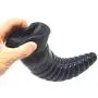 Ultra-Soft Massage Sticks Classic D?ld?, Silicone Sex Toy Cock Dong with Suction Cup, Massage Wand D?ld? Flexible for Anal Games-Black 23cm(9")
