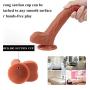 Womens Super Thick Silicone Mens Beginners Advanced Powerful Suction Cup Super Soft Private Packaging Realistic Silicone Flexible Waterproof Mens and Womens Toys CHUKRUK0917