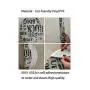 Tea Party Modern Toilet Sticker Design Cartoon Drawing Style Kitchenware and Tea Party Items Cups Pots Colorful Design Apartment Home Bathroom Decoration Set of 2 Multicolor