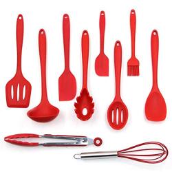 Best Design 10pcs Set Temperature Silicone Kitchenware Cooking Utensils Oil Brush, Cooking Spoon Silicone - Silicone Oil Bottle Brush, Baking Brush In Bakeware, Silicone Cooking Spoon