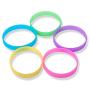 GOGO Glow-in-The-Dark Wristband Rubber Bracelets Halloween Party Costume Accessories