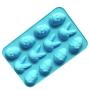Easter Egg Kitchenware Silicone Mold Tools 12-Cavity Cake Fondant Mold Chocolate Baking Afternoon tea (at random)