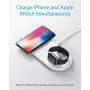 Anker Wireless Charger, 2 in 1 PowerWave+ Pad with Apple Watch Holder for Apple Watch 4/3/2, 7.5W for iPhone 11, 11 Pro, 11 Pro Max, Xs, XS Max, XR, X, 8, 8 Plus (No Apple Watch Charger)