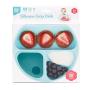 Bumkins Silicone Grip Dish, Suction Plate, Divided Plate, Baby Toddler Plate, BPA Free, Microwave Dishwasher Safe ? Blue