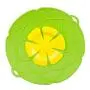 1Pc Kitchenware 28Cm Silicone Lid Spill Stopper Cover For Pot Pan Kitchen Accessories Cooking Tools Flower Cookware,Green