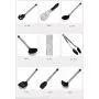 JunbosiKitchenware Kitchen Tools Stainless Steel Pipe Handle Silicone Kitchenware High Temperature Silicone Kitchenware 8 Piece Set