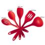Ly-gctz Kitchenware Set Kitchen Silicone Long Handle Cooking Spoon Shovel Full Home Cooking Kitchenware Spatula Set 5 Piece Set