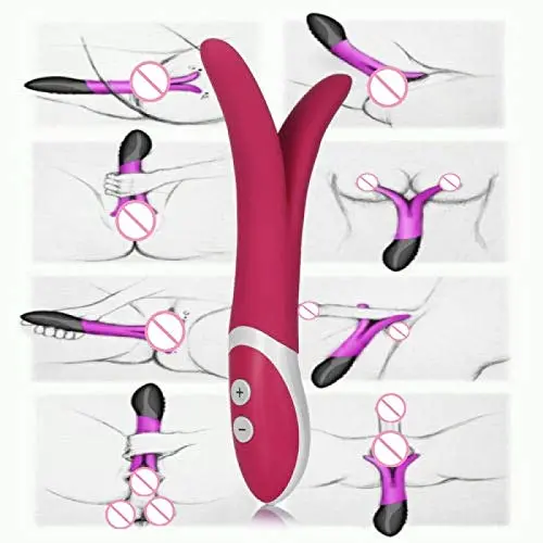 Jiamusi for Special Person Waterproof Rabbit Dildo Vibrator G spot Massager Multispeed Sex Toy Silicone Dual Motors Vibrators for Women Sex Products Pink one Size